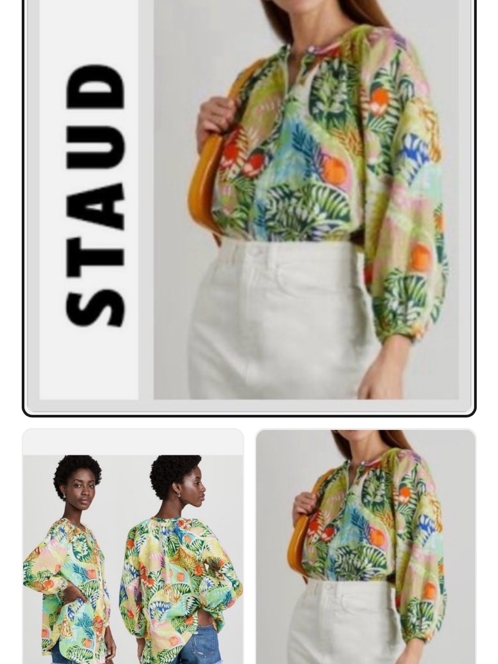 STAUD 💯 linen tunic top